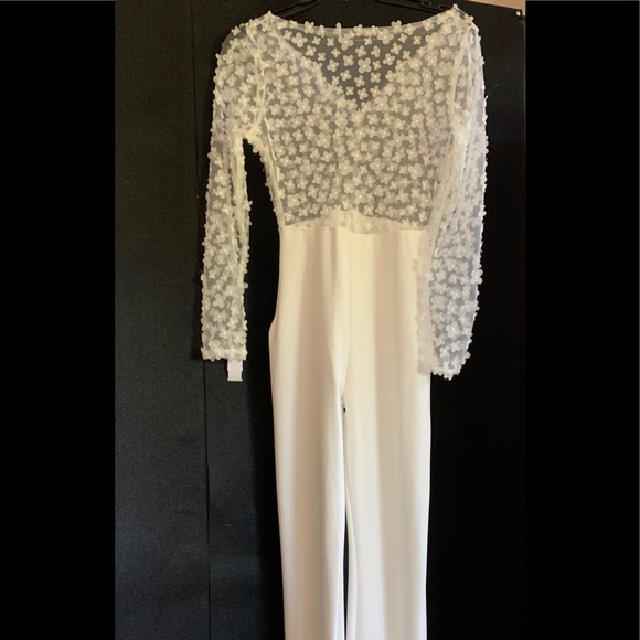 Pants & Jumpsuits New Classy White Jumpsuit Size M Poshmark